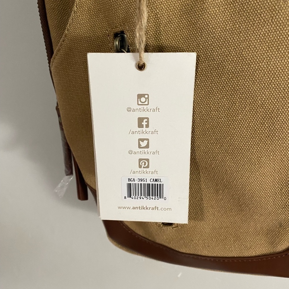 Antik Kraft - Camel satchel/sling Backpack - Picture 9 of 11